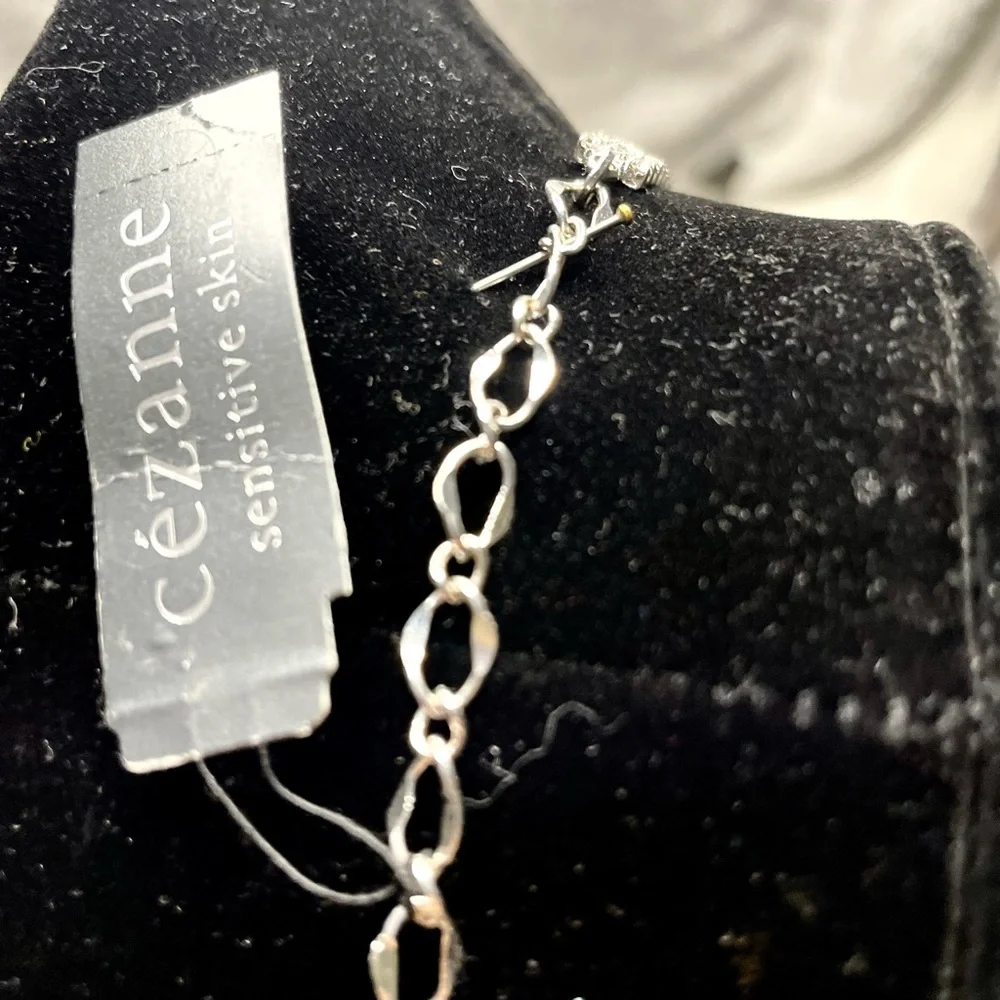 Cezanne Rhinestone Statement Sensitive Skin Necklace - Picture 8 of 9